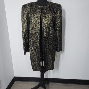 Vintage Tangents Black & Gold Metalic Jacket
